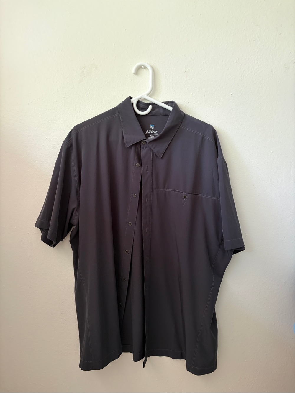Kuhl Men's Short Sleeve Button-Down Shirt - Dark Gray